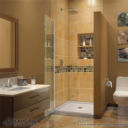 Dreamline DreamLine SHDR-3630720-01 72 x 29.5 in. Aqua Fold Clear Glass Shower Door - Chrome SHDR-3630720-01
